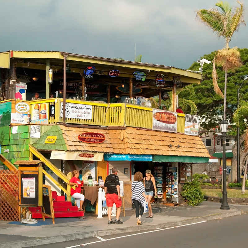 Hawaiian Big Island cafe