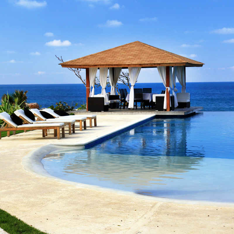 Jamaica famous luxury waterfront resort
