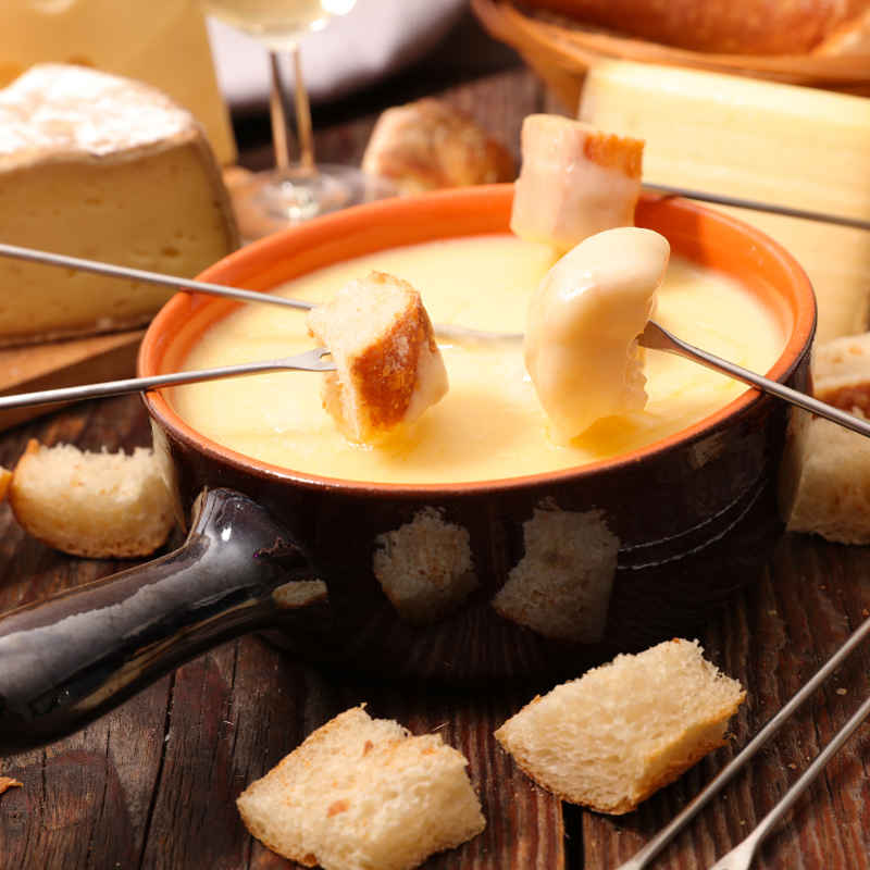 Switzerland famous fondue