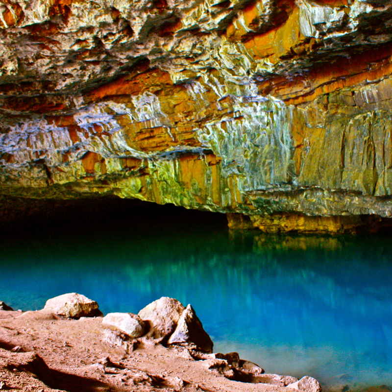 Kauai Hawaii cave underwater