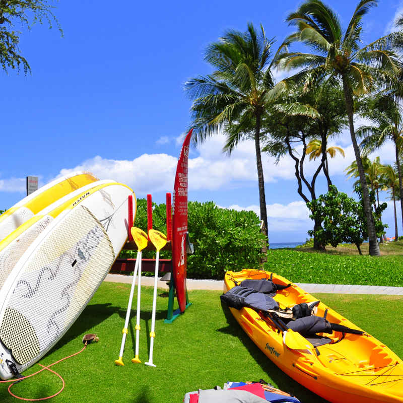 Hawaii Molokai beach kayak