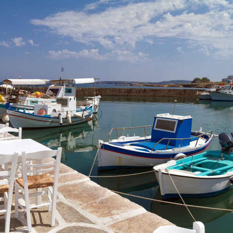 Santorini historic dock